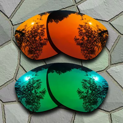 Red Orange&Jade Green Polarized Lenses Replacement For-Oakley Beckon OO9125 • $15.99