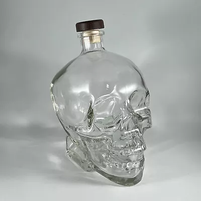 Crystal Head Vodka Skull Bottle Extra Large 9 In. High 1.75 L Original Stopper • $24.95