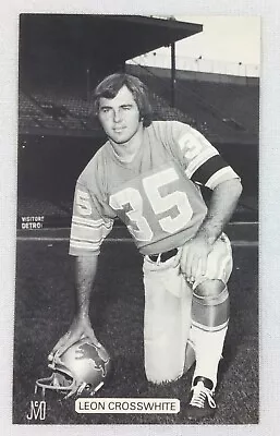 NFL 1973-74 Leon Crosswhite Detroit Lions J.D. McCarthy Football Postcard • $8.95