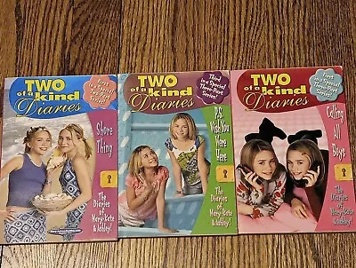 Two Of A Kind Diaries LOT By Mary-Kate & Ashley Olsen Twins #9 #11 #17 Very Good • $9.94