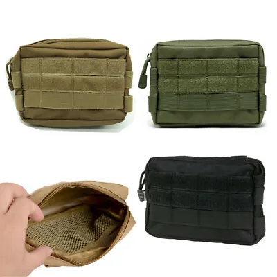 Tactical Molle Pouch EDC Multi-purpose Belt Waist Pack Bag Utility Phone Pocket • $7.95