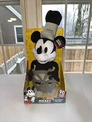 Disney Mickey Mouse 90th Special Edition Steamboat Willie 17” Plush! ~ BRAND NEW • $19.50