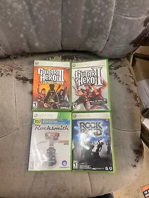 $12 • Buy Xbox 360 Guitar Hero Rock Band Game Lot