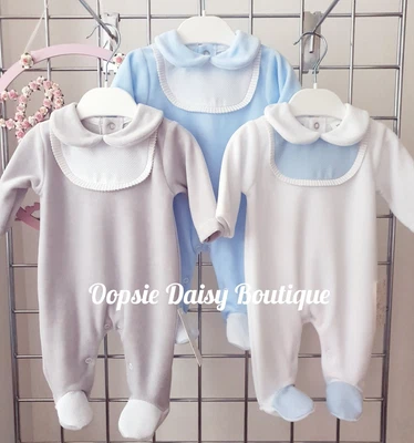 £14.99 • Buy Boys Supersoft Spanish Bib Romper