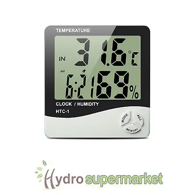 Digital Min/max Indoor Outdoor Thermometer & Hygrometer Hydroponics Grow Tent • £9.95