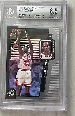 1998-99 Upper Deck Michael Jordan Airwaves Sample / 000 Promo Card Bgs 8.5  • $75.23