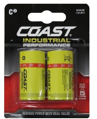 Coast Batteries Alkaline AAA AA  D C 9V Extreme And Industrial 1 2 4 10 Packs • £5.49