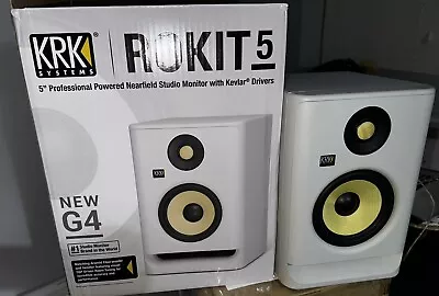 KRK Rokit RP5 G4 5 Inch Studio Monitor - Pair White • £245