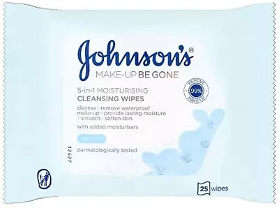 £1.98 • Buy Johnson's Face Care Makeup Moisturising Wipes, Pack Of 25 Wipes
