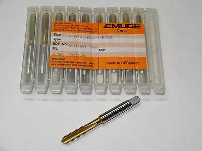 EMUGE 6mm-6H Metric M6 REK.A-H/E TiN HSS 3 Flutes Plug Spiral Point Tap GERMANY • $13.49