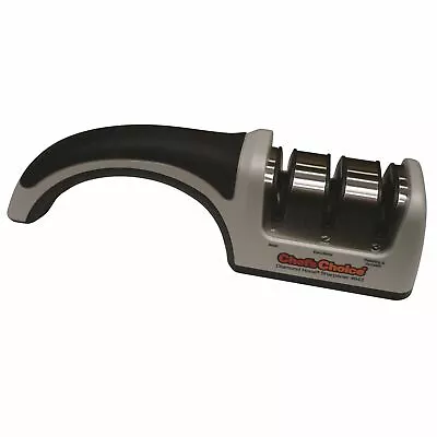 NEW CHEFS CHOICE DIAMOND HONE MANUAL KNIFE SHARPENER PRONTO 3 Stage MODEL 4643 • $149.95