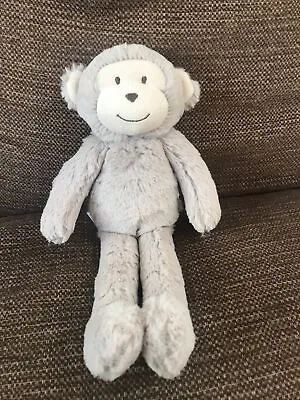 F&F Tesco Grey Beige Monkey Chimp Baby Comforter Soft Toy Plush - Approx 12” • £24.50