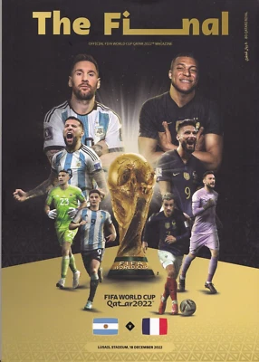 £99 • Buy 2022 World Cup Final Qatar Argentina V France Programme Lusail UK Postage