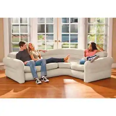 INTEX Inflatable Corner Sofa/Couch Air Couch Chair Bed 68575NP VidaXL • £152.99