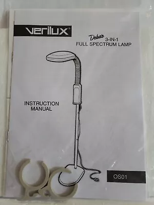 Verilux Deluxe 3-IN-1 Full Spectrum Lamp. New Open Box. L.p200 See Description  • $75