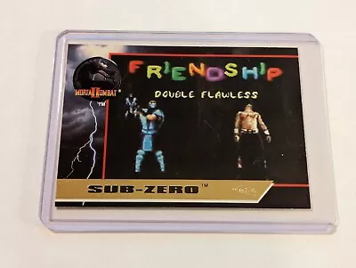 1994 Classic Mortal Kombat 2 Chase Card Friendship Sub Zero Genesis SNES FD12 • $75