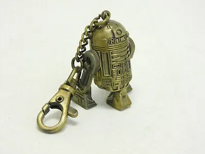 Vintage 1983 Brass Star Wars R2D2 Key Chain Fob Mini Figure • $14.95