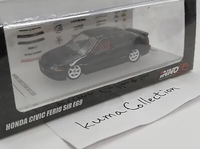 1:64 INNO64 INNO Honda Civic Ferio Sir EG9 Black JDM Diecast IN64-EG9-BLA • $43.99