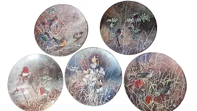 Coalport Frosty Mornings Plate Collection X5 I Limited Edition I Very Good Cond. • £49.95