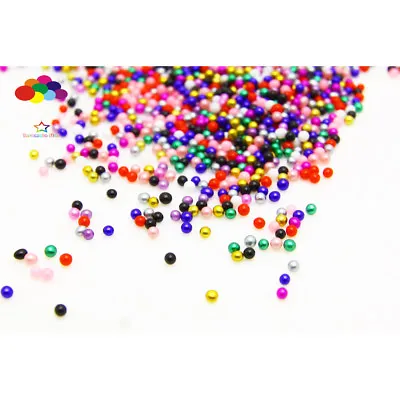 New 1000 Pcs Glass Color Mixing Micro Beads Small No Hole 1.5-2mm Nail Art • $0.99