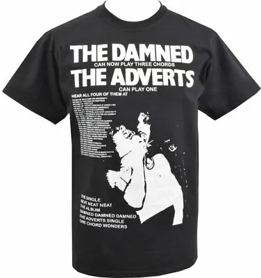 £14.50 • Buy Mens Punk T-Shirt The Damned Adverts 1977 Punk Rockers Rock Three Chord Wonders
