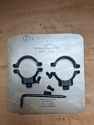 Leupold Quick Releae (QR) Medium Matte Scope Rings 1  (New) • $22.95