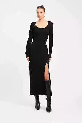 BNWT Kookai Rachel Split Dress - Black - Size 34 • $70