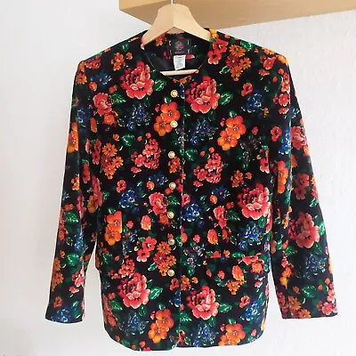 Rare Kenzo City Vintage Jacket Blazer Coat Women's Size 38 Flower Pattern France • $65