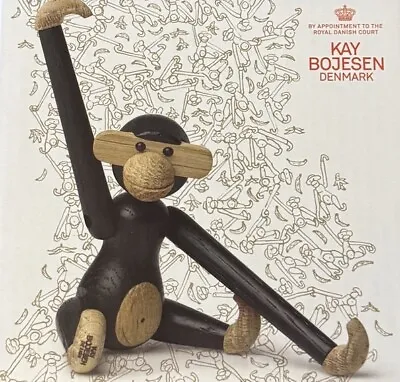 Kay Bojesen Monkey Mini 9.5 Cm Black - Brand New • £114.77
