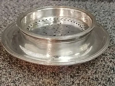 Antique Elkington Silver Plated Ice / Butter Dish Pacific Steam Navigation Co • £35