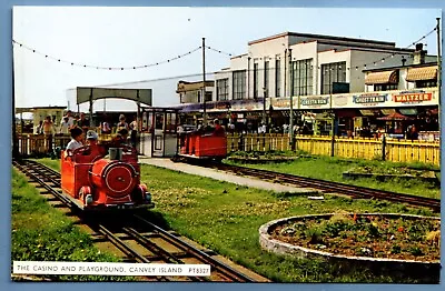 Rp Postcard Casino & Playground Canvey Island Essex Nr Benfleet Leigh Southend • £1.99
