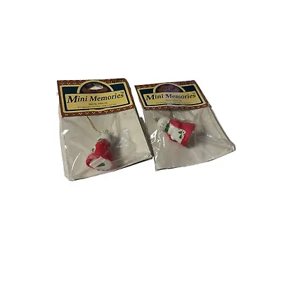 Vintage Mini Memories Mrs Claus Christmas Ornaments Miniature New Sealed NOS • $16.99