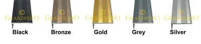 Flooring Edging Strip Trim - Metal Edge Bars For Vinyl  Tile  Laminate  Carpet • £5.99