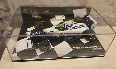 F 1 Minichamps Williams Renault #2 FW 16 Aryton Senna 1:43  Paul's Model Art • $29.99