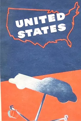 Vintage United States Map -- American Automobile Association - As Is • $8.99