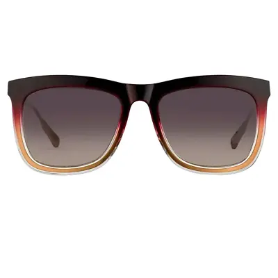 Kris Van Assche Sunglasses D-Frame Burgundy And Brown • £75.99