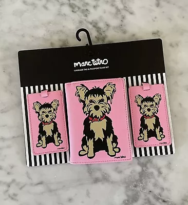 Yorkshire Terrier / Yorkie Luggage Tag And Passport Case Set By Marc Tetro • £27.97