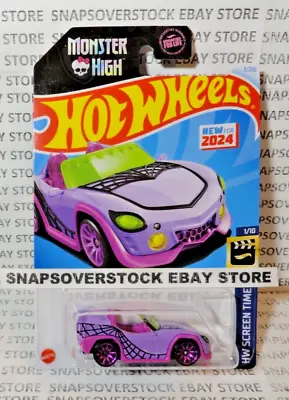 2024 Hot Wheels Monster High Ghoul Mobile Hw #3 1st Release New Hw Model Vhtf • $8.95