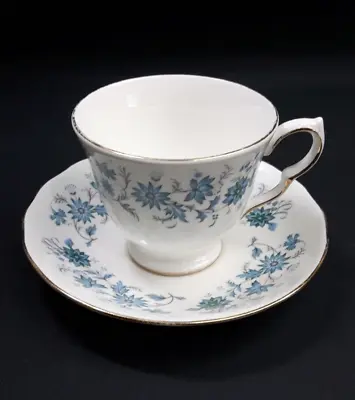 Colclough Braganza Tea Cup & Saucer- 20+ Available - Blue Floral Bone China • £5