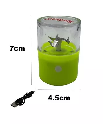 Yellow USB Chargeable Electric Herb And Tobacco Grinder-Portable Crusher Machine • $19.95