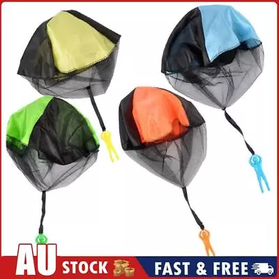 Hand Throwing Kids Mini Play Parachute Toy Man Model Outdoor Sports Toys AU • $7.63