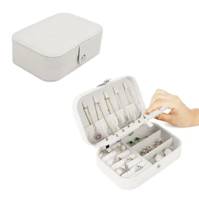 Portable Jewellery Box Organizer Travel Boxes Jewelry Ornaments Storage Case UK • £6.99