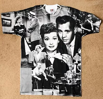 Vintage I Love Lucy All Over Print T Shirt Size Large • $24