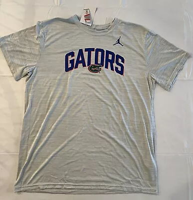 Nike Jordan Florida Gators Velocity Short Sleeve T-Shirt Gray Mens Size XL NEW • $29.99