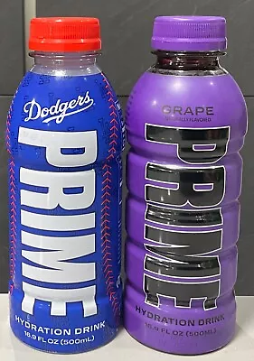 Prime Hydration Grape & LA Dodgers V2 Bottle Rare USA Import KSI & Logan Paul • £26.99