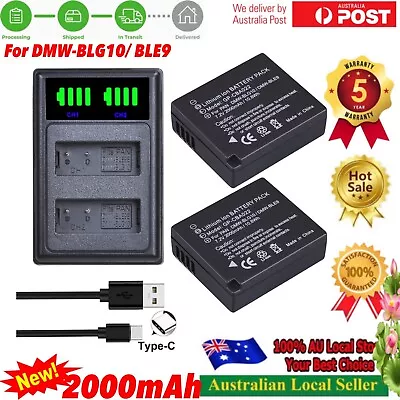 Battery / USB Charger For Panasonic Lumix DC-TZ90 DC-GX9 DC-LX100 II Brand New • $39.85