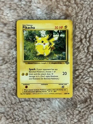 $4.20 • Buy Pikachu 60/64 - NM Near Mint - Vintage 1999 WotC English Jungle Set Pokemon Card