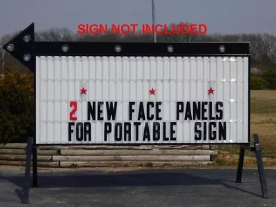 New 40  X 8' Changeable Flexible Letter Outdoor Marquee Readerboard Sign Faces • $320