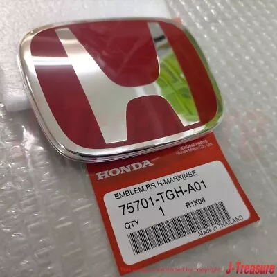 HONDA CIVIC Type R FK8 2017-2019 Genuine Rear Red Emblem 75701-TGH-A01 OEM • $96.53