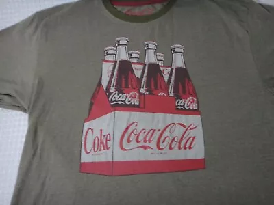 Coca Cola Brand Case Of Bottles Green & Red Cotton Blend T-shirt Size M • $14.99